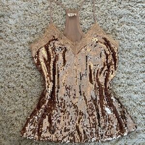 Sparkly Rose Gold Tank